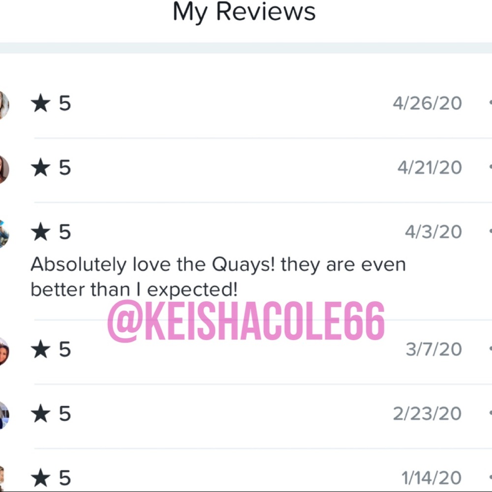 LAST 1 Quay Aviator Sunglasses Blk/Pink Rainbow - Picture 5 of 6